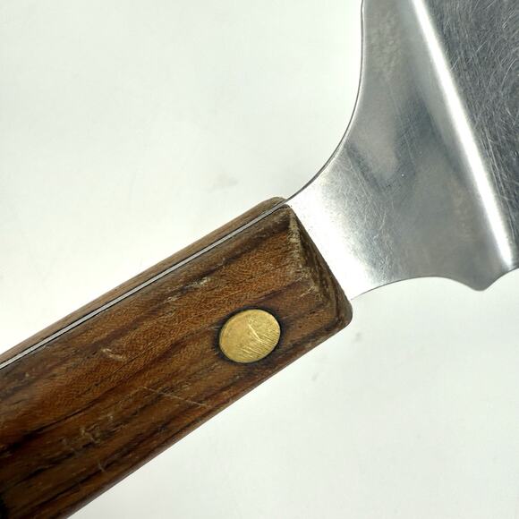 Dexter USA Pie Server Cake Vintage Utensil Wood Handle Wooden 10 inch Country - Picture 3 of 7